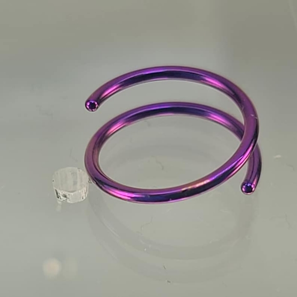 Spiral nose ring hoop💜 - Picture 5 of 8